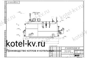 Парогенератор 300 кг газовый чертеж